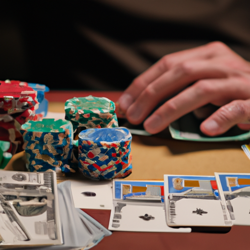 משחק טקסס הולדם בהימור גבוה עם כסף אמיתי על השולחן